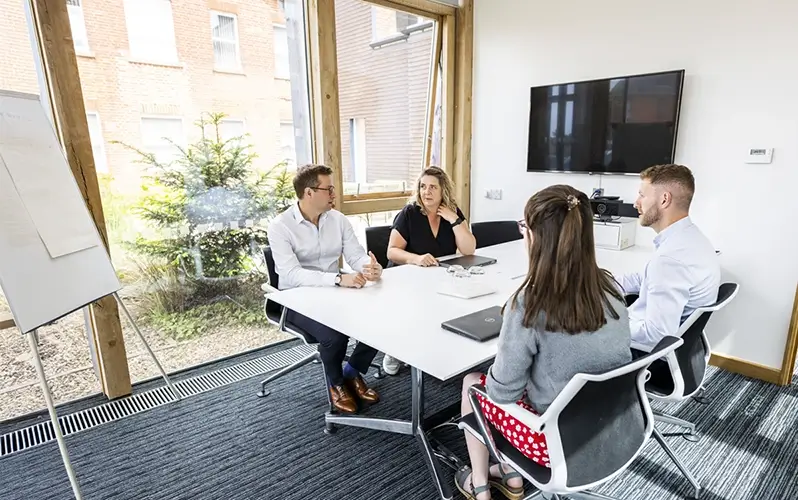 People in a meeting